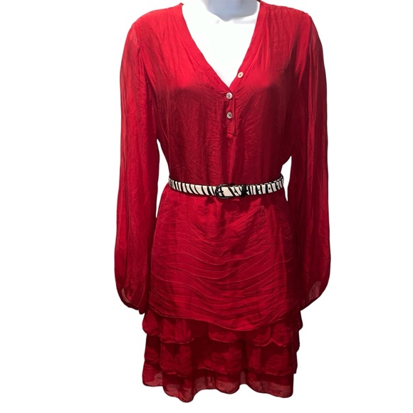 Sofia Made in Italy B&B Red Dress - Picture 1 of 14